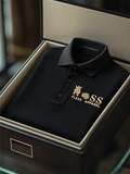Men's Business Casual Short Sleeve Polo Shirt